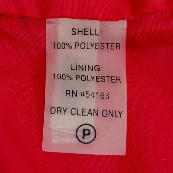 Calvin Klein Red Sleeveless Lined Zip Closure Fitted Sheath Dress Size 10 - Picture 10 of 10